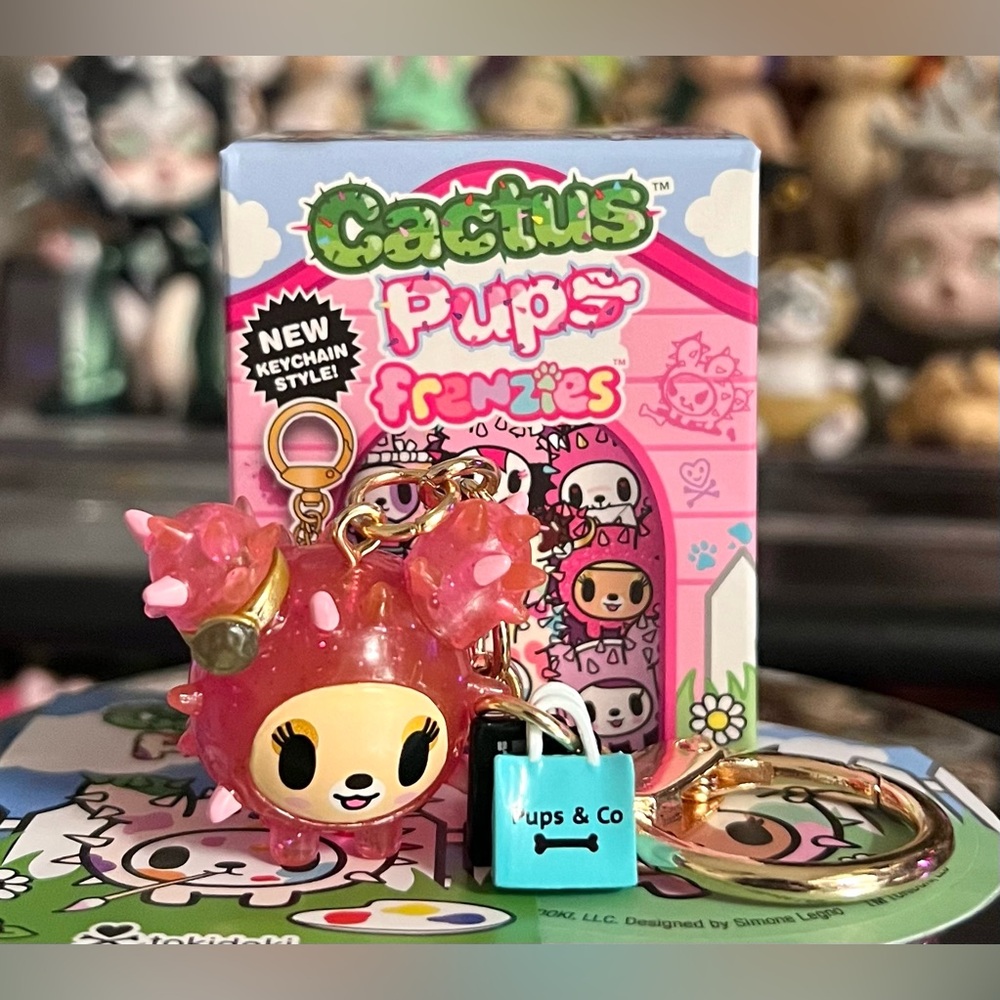 Tokidoki Pup Luxe Cactus Pups Frenzies Series Collectible Charm Clip Accessory